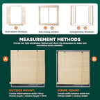 Bamboo Roller Blinds Shades, Outdoor Bamboo Roll Up, Vertical Lifting, - Image 7