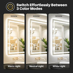 Briivue 88x38 Inch LED Bathroom Mirror - Image 4