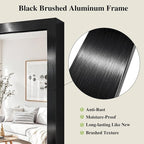 Koonmi Black Mirrors for Wall, 30x36 Inch Bathroom Mirror, Rectangular Wall - Image 4