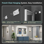 60x30 LED Bathroom Mirror with Lights, Backlit and Front Lit Anti-Fog Lighted - Image 9
