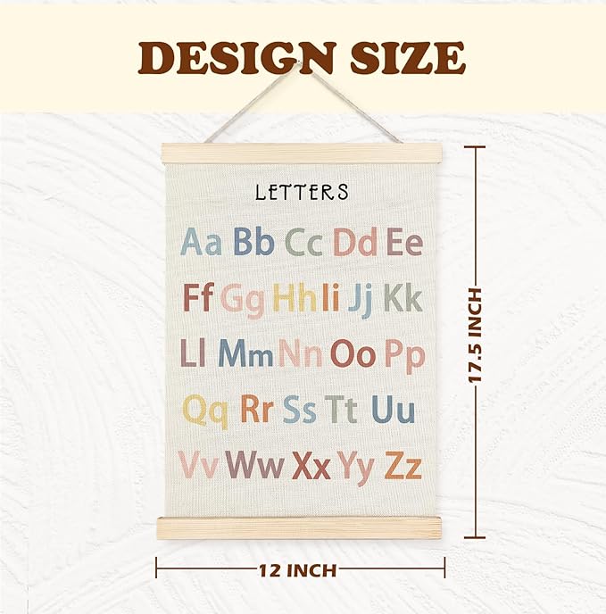 Yomisex Classroom Wall Decor, Alphabet Educational Wall Art Poster, Alphabet - Image 6