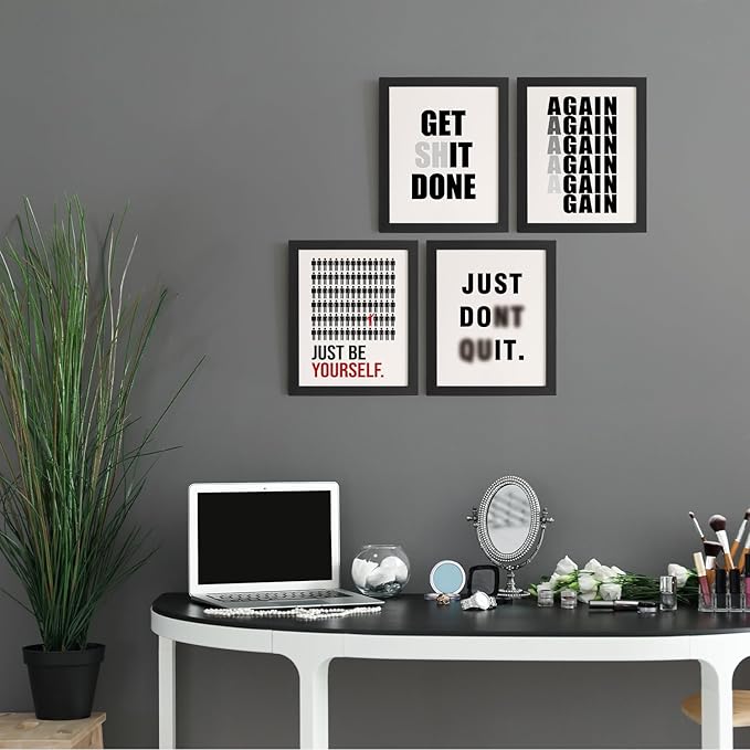 DSHFG Motivational Office Wall Art Prints Set of 4, Office Artwork Wall Decor - Image 4