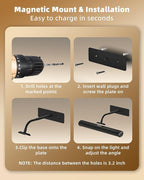 EZVALO 13Inch Wireless Picture Lights, 4000mAh Rechargeable Battery Art Lights - Image 8