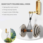 4PCS Folding Coat Hooks, Heavy Duty Wall Hooks Made of Zinc Alloy, Foldable - Image 4