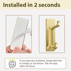 Self Adhesive Wall Hooks for Hanging: Extra Strong 13 LB, Hook for Coat - Image 3