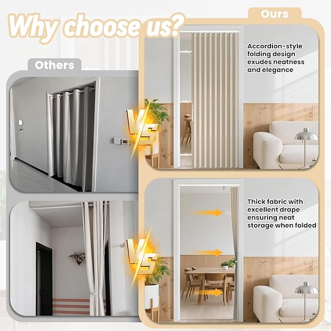 AJAZZ Blackout Magnetic Door Curtain - Image 4