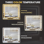 LOAAO 40"x34" LED Bathroom Mirror - Image 5
