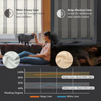 DEJAVU Roman Shade, Classic Grey Stripe Custom Blackout Light Filtering Roman - Image 5