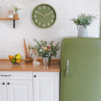 Roymnie Wall Clock Green, Silent Wall Clocks Battery Operated 8 Inch-Modern Non - Image 3