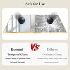 Koonmi Gold Mirrors for Wall, 30x36 Inch Bathroom Mirror, Rectangular Wall - Image 5