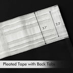 MIULEE Black Back Tab Blackout Curtains 104 Inch Length 2 Panels Set - Image 4