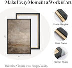 Large Framed Neutral Abstract Wall Art Set of 2 - Image 6