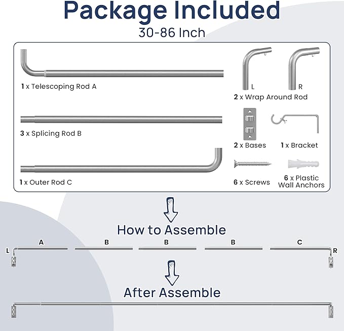 ENJOYBASICS Blackout Curtain rod - Image 8