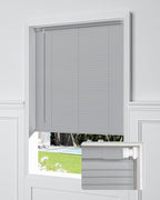 UNISHADES Custom No Tools No Drill Cordless Mini Blinds, 100% Privacy L-Shaped by UNISHADES