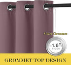 NICETOWN Blackout Small Window Curtain 54 inches Length - Image 3