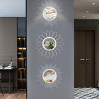 3 Pack Metal Mirrors for Wall Sunburst Wall Mirrors Home Décor Decorative - Image 4