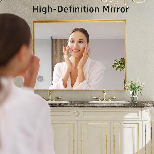 40x30 Inch Gold Bathroom Mirrors - Image 2