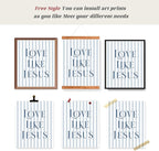 LARTSFRO Coquette Navy Blue Bow Jesus Wall Art Decor Posters, Inspirational - Image 4
