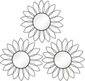 3 Pack Metal Mirrors for Wall Sunburst Wall Mirrors Home Décor Decorative by Uaussi