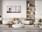 Wieco Art 3 Piece Banksy Famous Canvas Paintings Wall Art Raining day Modern - Image 2