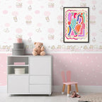 Funky Cute Kids Abstract Wall Art Trendy Bright Colorful Poster 12x16 inch - Image 6