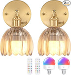 Shenmoyl Vintage Battery Operated Wall Sconce by Shenmoyl