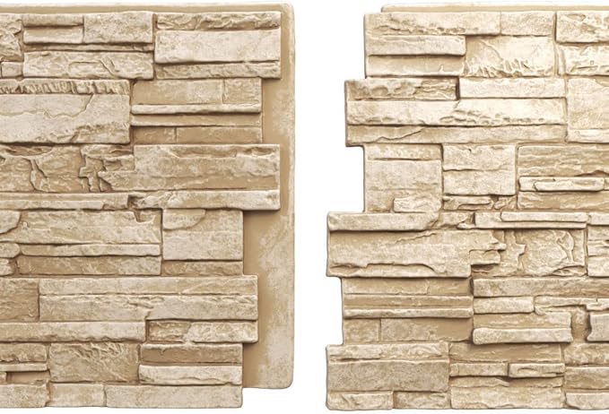 Ekena Millwork 48 5/8"W x 24 3/4"H x 1 1/4"D Cascade Stacked Stone, StoneWall - Image 8