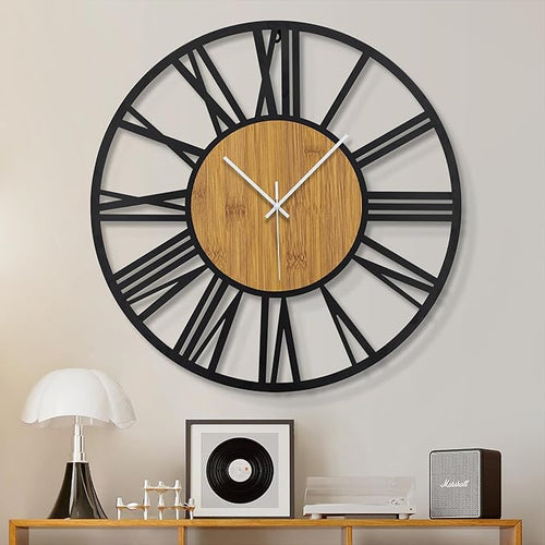 1st owned Wall Clocks for Living Room Decor, Round Silent Non Ticking, Modern by Wallclockdecor