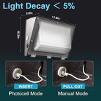 Lightdot 4Pack 250W LED Wall Pack Lights, 100-277v Dusk to Dawn - Image 5