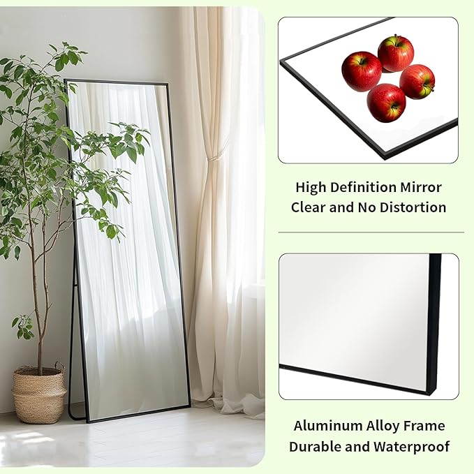 Sunniry Full Length Mirror 56x16 inch, Full Body Mirror - Image 2