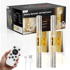 IRONPAX Wall Sconces Battery Operated Set of 2, Wireless Rechargeable Wall - Image 8