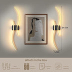 Battery Operated Wall Sconce Set of 2, Dimmable Modern LED Rechargeable Wall - Image 7