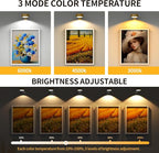 3 Pack Picture Lights for Wall, Rechargeable Battery Operated wall lights - Image 6
