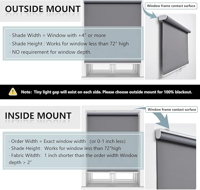 Cordless Roller Shades Blackout Blinds - Image 6