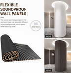94.5 x 23.6 in Acoustic Wood Wall Panels, 3D Flexible Soundproof Absorbing - Image 6
