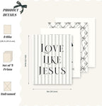 LARTSFRO Coquette Black Bow Jesus Wall Art Decor Posters, Inspirational Bible - Image 2