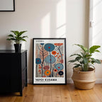 Yayoi Kusama Black Framed Wall Art 8x10in Vintage Japanese Painting Posters - Image 5