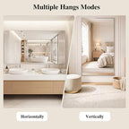 Koonmi Silver Rectangle Wall Mirror, 30x36 Inch Bathroom Mirror, Aluminum Frame - Image 6