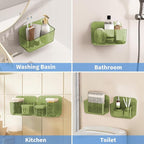Diesisa 2pc Acrylic Wall Mount Organizer, Adhesive Cabinet Door Organizer - Image 6