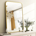 Easly 26 x 38 Inch Bathroom Mirror, Rounded Rectangular Vanity Mirror - Image 2