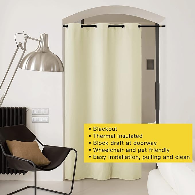 NICETOWN Door Curtain for Doorway Privacy, Room Divider Cover - Image 8