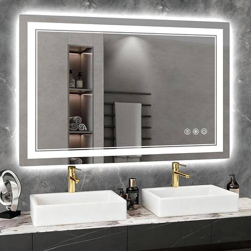 40x30 Inch LED Bathroom Mirror by Wedhouc