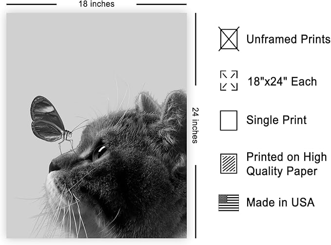 Poster Master Butterfly on Cat Print - Image 2