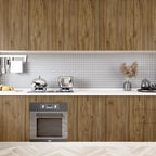 WESTICK Peel and Stick Countertops Waterproof Brown Wood Contact Paper - Image 3