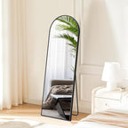 Sweetcrispy 59"x16" Arched Full Length Mirror, Leaning or Standing Full Body - Image 3