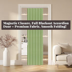 AJAZZ 100% Blackout Accordion Doors Interior Magnetic Door Curtain Accordion - Image 8