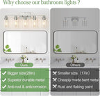 MOKATNG 5-Light Bathroom Light Fixtures, Vanity Light - Image 2