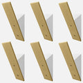 Homeforia Gold Wall Coat Hooks, High End White Wood & Gold Metal Wall Mounted by Homeforia