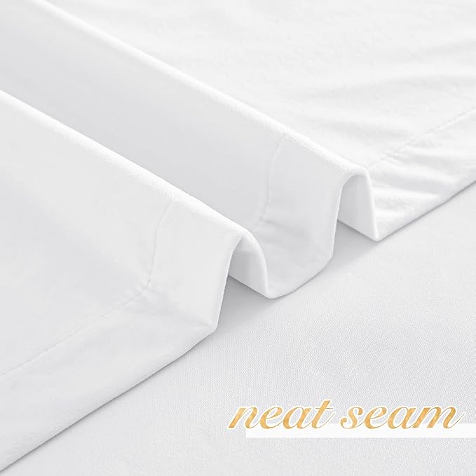 NICETOWN White Velvet Curtains 72 inches - Image 5