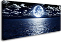 Cao Gen Decor Art S06950 Wall Art Canvas Prints Moon Sea Ocean Landscape 1 by Cao+Gen+Decor+Art